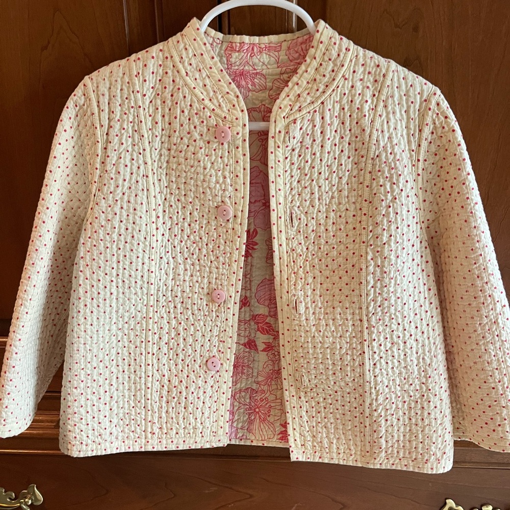 Adorable reversible Toddler lightweight jacket.